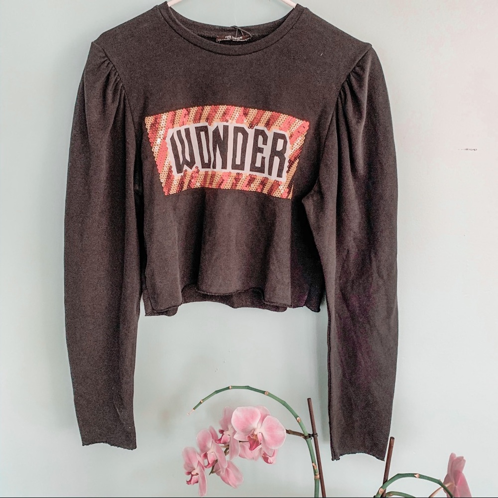NWT ZARA “WONDER” SWEATER